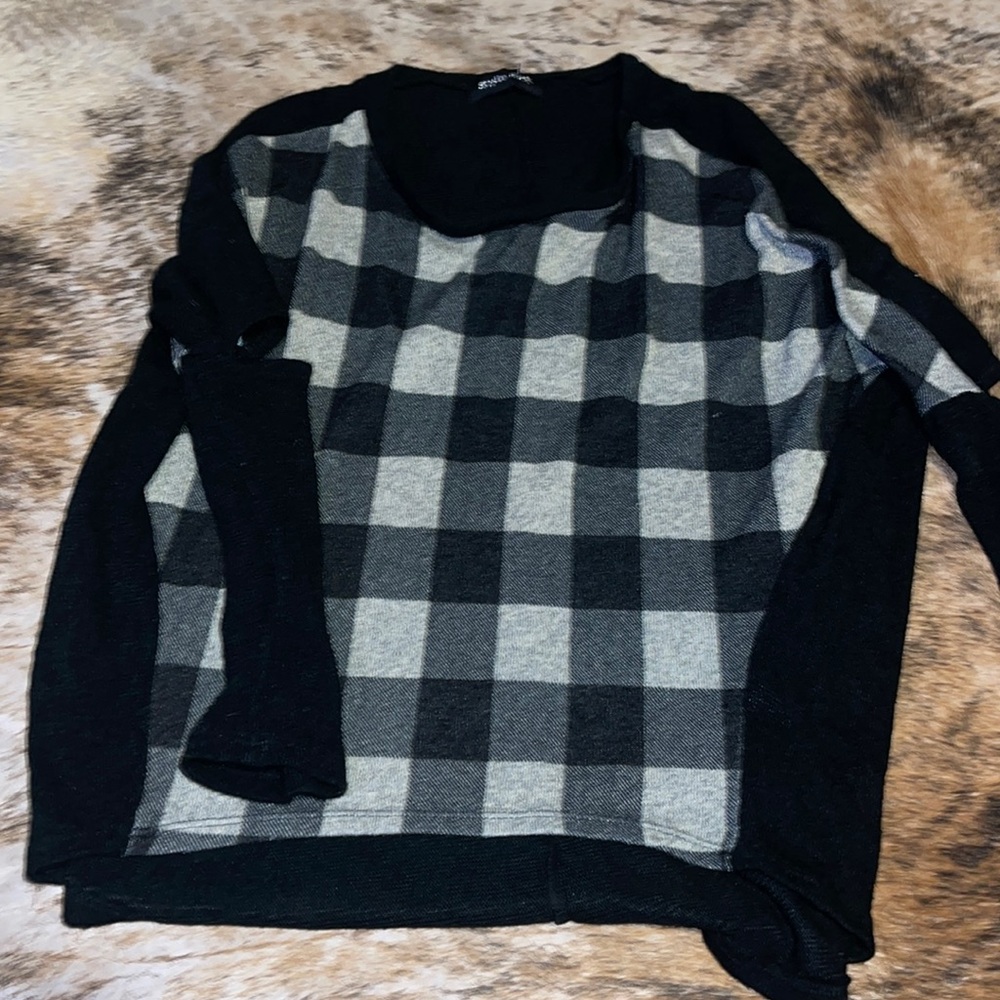Checkered boutique sweater
